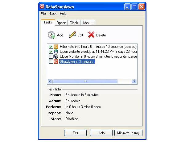 RoboShutdown for Windows - Download it from Habererciyes for free